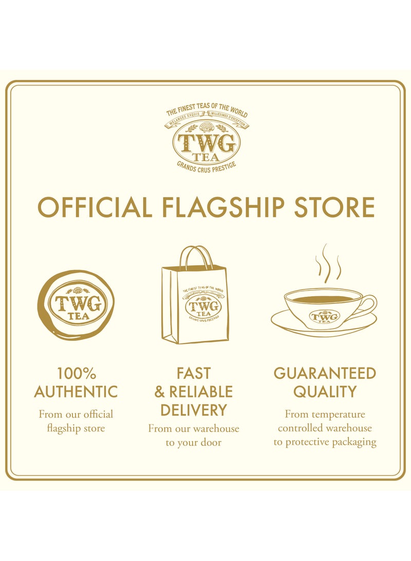TWG Tea Geisha Blossom Tea | Green Tea | Passionfruit & Marigold Petals | 15 Hand Sewn Cotton Teabags | Gift Set - Image 5