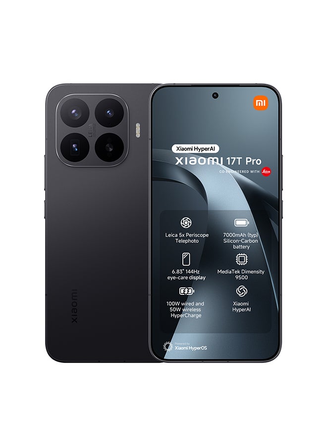 Xiaomi 17T Pro Dual SIM+eSIM 5G Black 12GB RAM 512GB - Global Version - Image 1