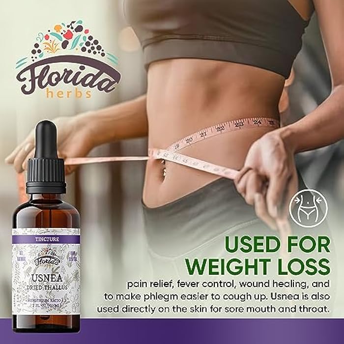 FLORIDA HERBS Usnea Tincture Alcohol Free, Organic Usnea Extract (Usnea barbata) Dried Thallus Herbal Supplement, Non-GMO in Cold-Pressed Organic Vegetable Glycerin, 700 mg, 2 oz (60 ml) - Image 2