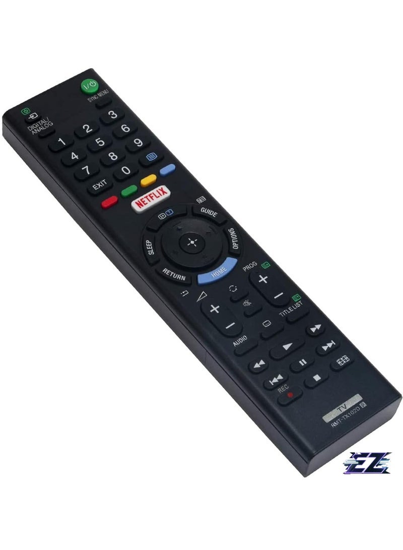 PopZa New Replacement Remote Control RMT-TX201P sub RMT-TX102D RMT-TX200E for Sony Smart LCD LED TV KDL-40W650D with battery - Image 2