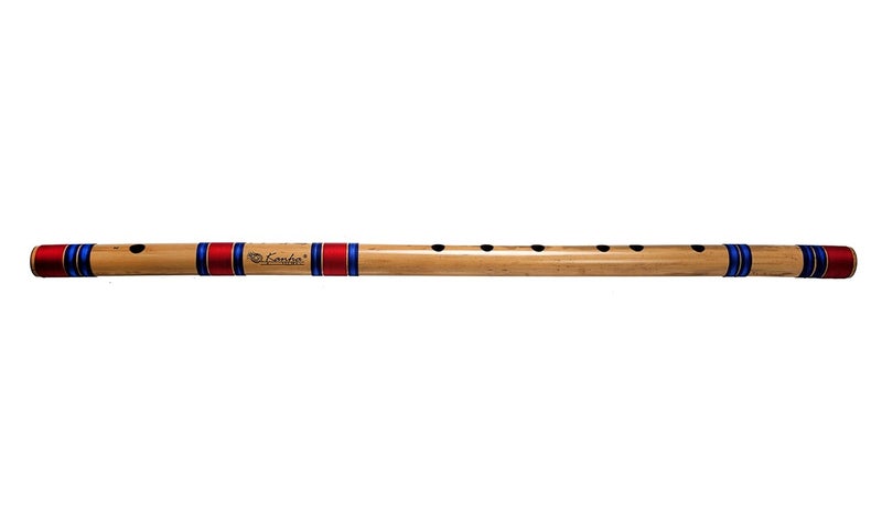 Kanha Flutes E Scale Natural Base Assam Bamboo Flute Musical Instrument Size 30 Inch Bansuri Right Handed with Flute Cover - Image 4