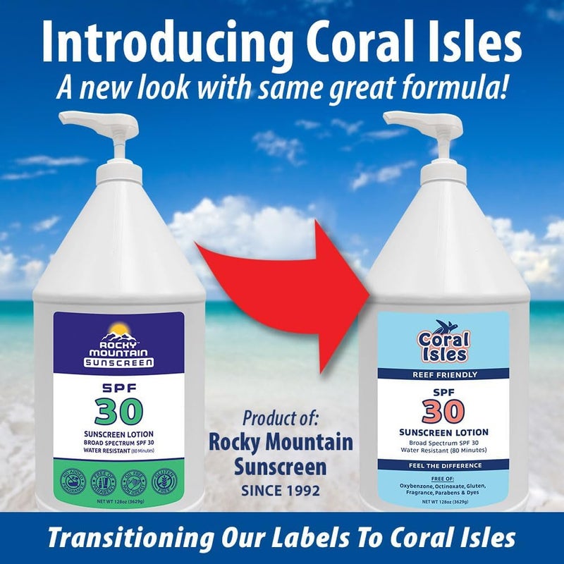Coral Isles SPF 30 Reef Friendly Sunscreen Lotion - 128 Ounce Gallon Pump - Image 2