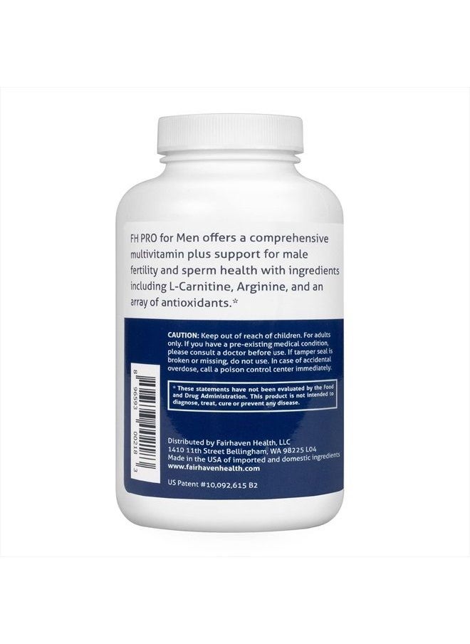 fairhaven health - FH Pro for Men | Premium Fertility Supplement for Men | Optimal Count Support and Motility for Him | Male Multivitamin for Conception Support | 180 Capsules | 1 Month Supply - Image 1