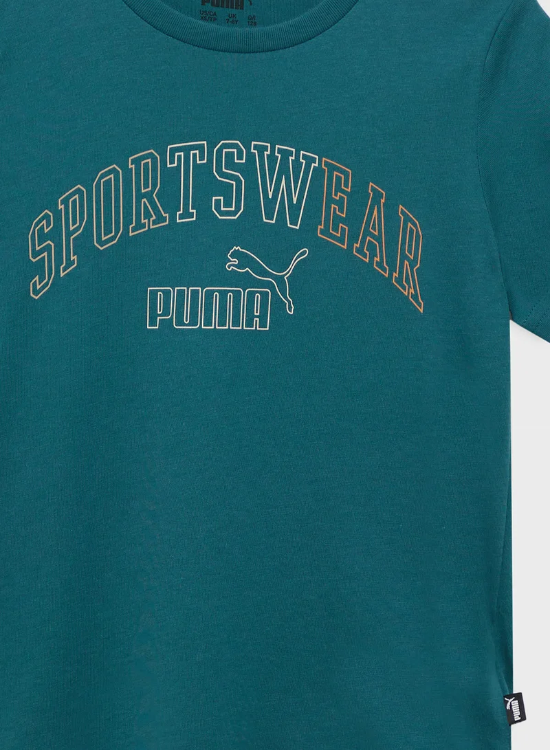 PUMA Youth Essential Logo Lab Graphic T-Shirt