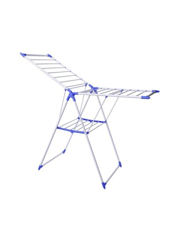 DETREND Foldable Cloth Dry Stand Silver/Violet 55X182Centimeter - Image 1