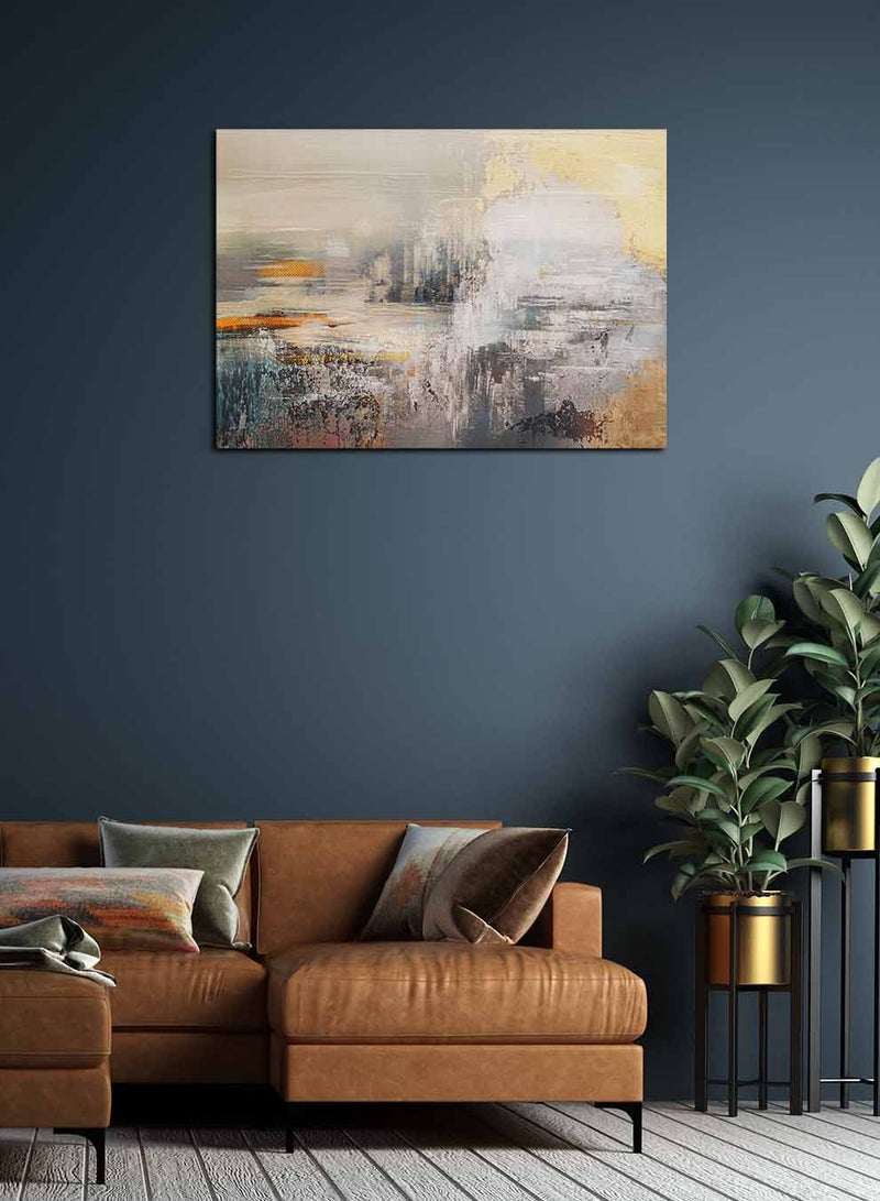 لوحة كانفاس على إطار خشبي، تصميم فن زيتي لمنظر طبيعي ، للمنزل، غرفة المعيشة، المكتب، الديكور - Image 2