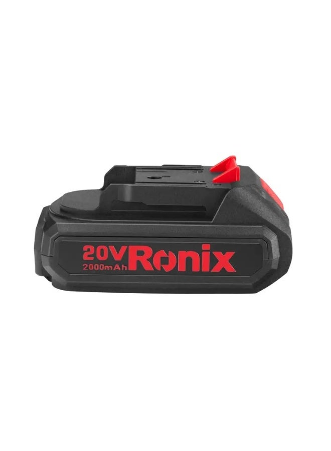 RONIX 20V 2.0Ah Li-Ion Battery Pack, Lightweight Cordless Tool Battery, 86 Series Compatible , 60-Min Charge, No Memory Effect # 8690 - Image 2