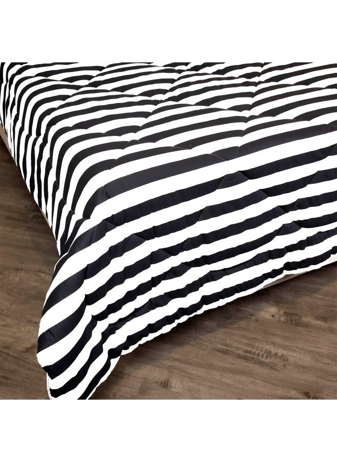 Home Box Malta 3-Pieces Stripe Printed Cotton Queen Comforter Set 240 x 200 cm  - Image 2