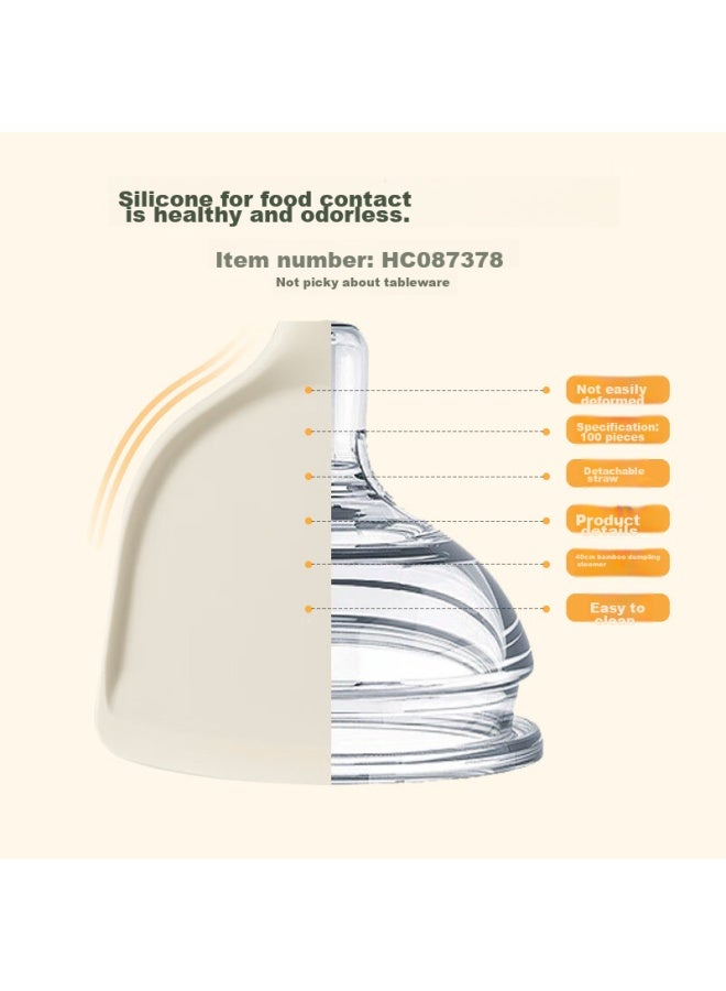 بايكو Bayco مجموعة أدوات مطبخ سيليكون، 6 قطع، تشمل ملعقة، مغرفة حساء، مصفاة، ملعقة أرز، ملاقيط طعام، أبيض حليبي وأخضر، Bc5573 - Image 3