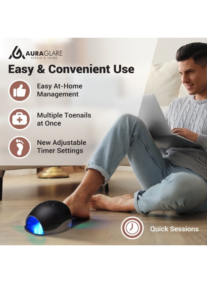 AuraGlare Effective Nail Fungus Management Device: Advanced Light Therapy with 30 LED Beads & Customizable Settings for Optimal Results - Image 5