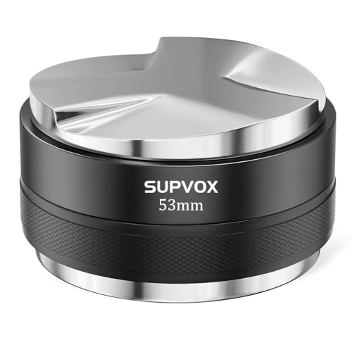 Supvox® Coffee Tamper Double Side Ground Coffee Press Depth Stainless Steel Coffee Tamper Adjustable Espresso Leveler Coffee Accessories Fit for 53mm Portafilterr - Image 1