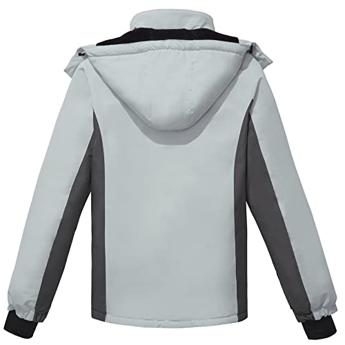 CAMEL CROWN Men's Mountain Snow Waterproof Ski Jacket Detachable Hood Windproof Fleece Parka Rain Jacket Winter Coat - Image 5