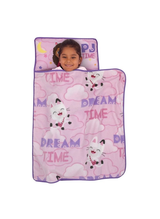 NoJo DreamWorks Gabby's Dollhouse Dream It Up Pink and Purple Pandy Paws Toddler Nap Mat - Image 2