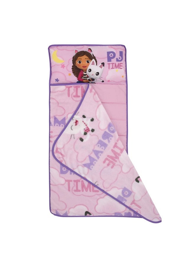 NoJo DreamWorks Gabby's Dollhouse Dream It Up Pink and Purple Pandy Paws Toddler Nap Mat - Image 1