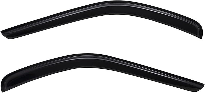 Lightronic WV92676 Tape-on Side Window Visor Deflector Rain Guard, Dark Smoke, 2PCS Set for Ford Transit 2014-2021 - Image 1