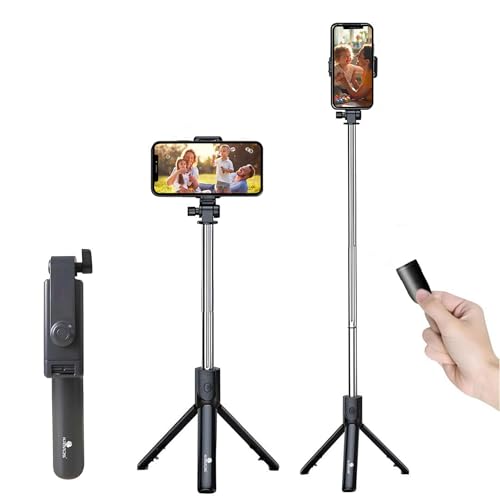 Kratos Upgraded 2026 Selfie Stick Stand,Extendable Selfie Stick for Mobile Phone with Bluetooth Remote,3-in-1 Multifunctional Design for All Smartphines Phones - Image 1