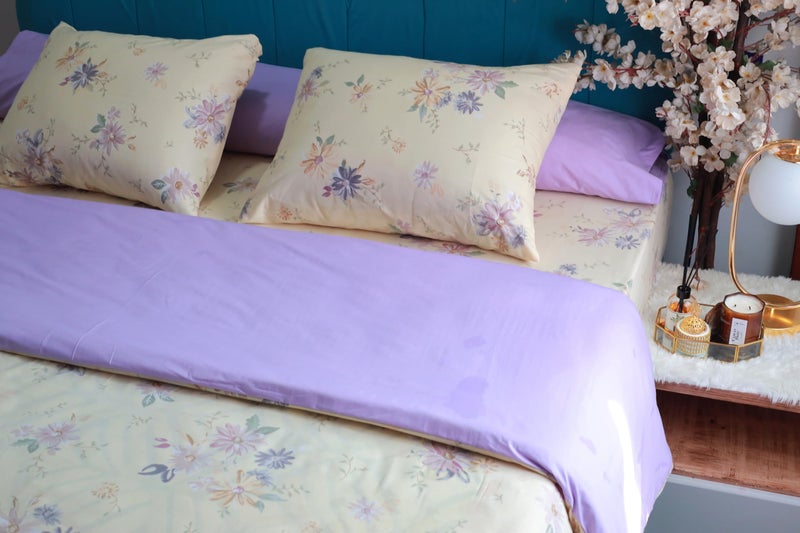 Golden Bed King Size 230 * 240 Cotton Amreya Luxury Quilt Cover (Harmony) - Image 2