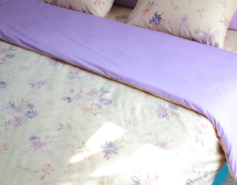 Golden Bed King Size 230 * 240 Cotton Amreya Luxury Quilt Cover (Harmony) - Image 3