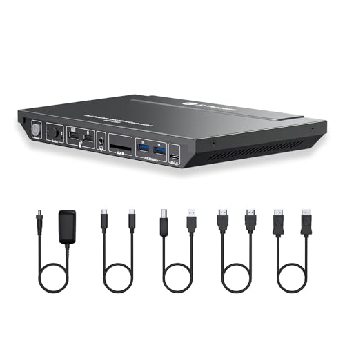 v AV Access AV Access KVM Switch Docking Station for 2 Monitors 2 Computers, 4K KVM Switch Dual Monitor for Laptop & Desktop, EDID, 1G Ethernet, 100W USB-C Charging, 3X USB 3.0, Ideal for Home Office & Gaming - Image 1