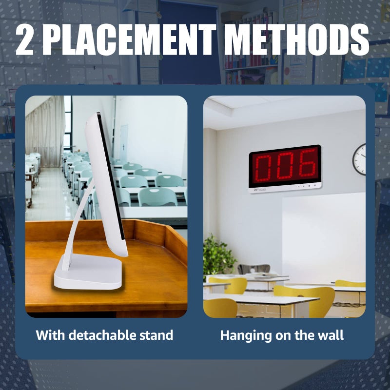 Retekess TM101 Wireless Quiz Answer Game Buzzer System,15-Level Volume,Add Up to 32 Buttons,262ft, 6 Buzzers for Game Show,Family Game Nights,Learning Resources for Classroom,School - Image 5