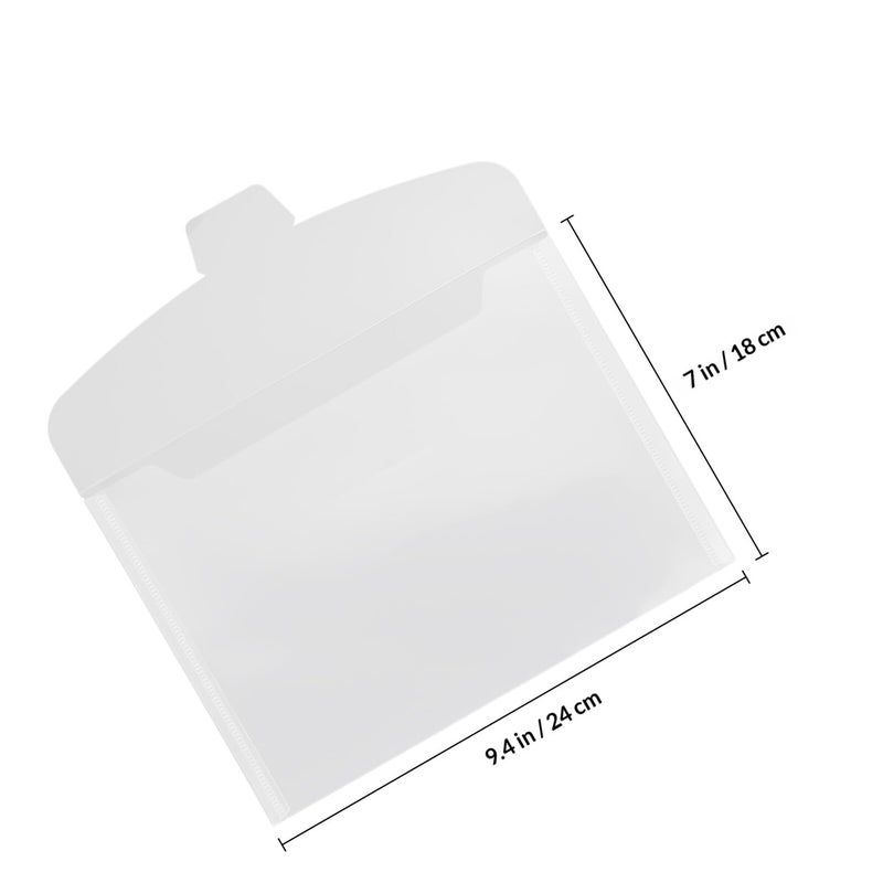 40pcs Snap Closure File Folders Multisize 10x10cm 19x14cm 24x10cm 24x18cm for School Office Filing Invoice Document Storage - Image 3