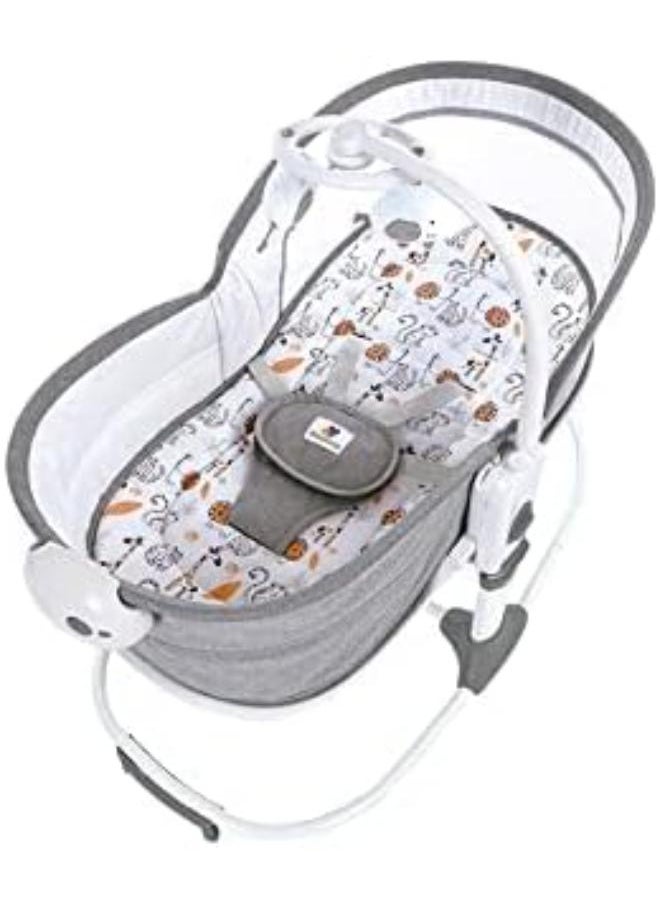 Mastela Mastela 6 In 1 Multi-Function Bassinet With 3 Point Harness And 3 Height Adjustment Removable Music And Vibration Unit 
