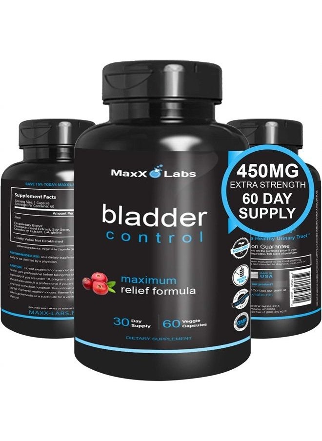 MaxX Labs Bladder Control & UTI Cranberry Pills - Cranberry Supplement for Women - Potent Blend of Vitamin D3, Pumpkin Seed & Cranberry Extract - Supports Urinary Tract Health (UTIs) - 60 Ct  - Image 1