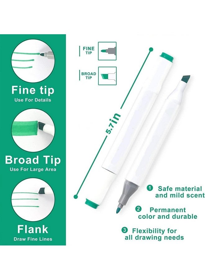 Like-It like it Art Markers Dual Tip Drawing Pen for Kids & Adults Twin Head Pen Set for Sketching (48 Colors-cartoon) - Image 3