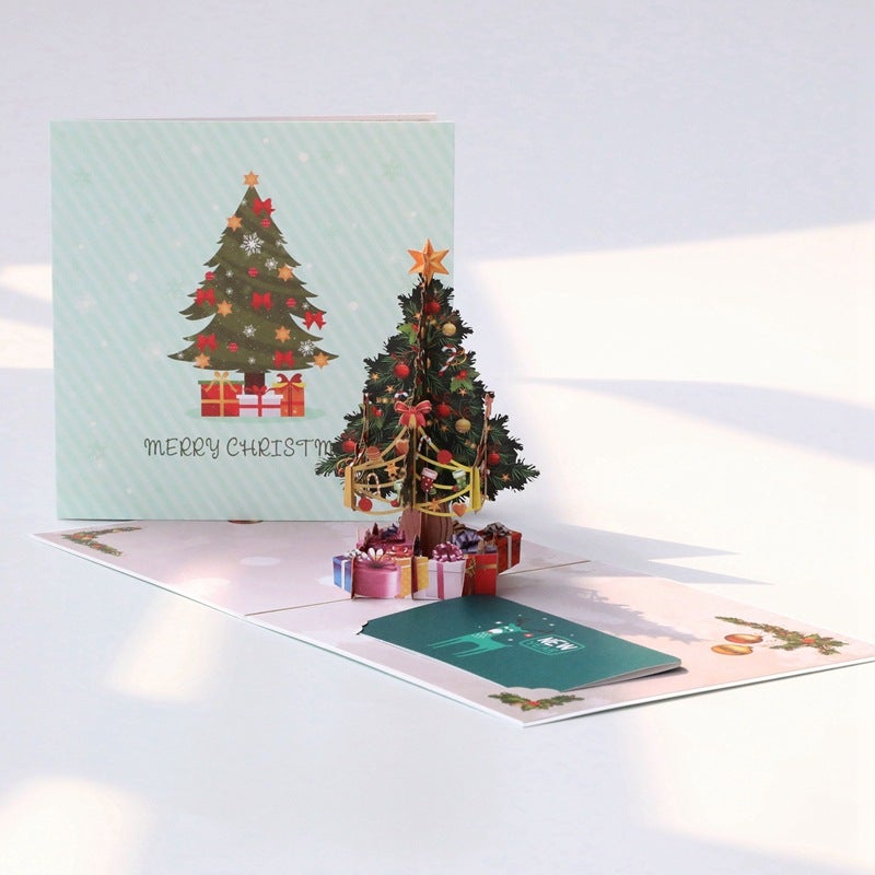 Three-Dimensional 3D Christmas Greeting Card Creative Christmas Gift Christmas Tree Card Student Christmas Gift - Image 2