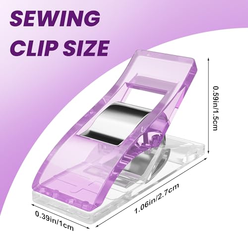 Bofoho 100pcs Sewing Clips Multipurpose Quilt Clip for Fabric Multi-Colored Plastic Sewing Quilting Supplies Craft for Small-Scale Projects and Crafting Tools Accessories - Image 3