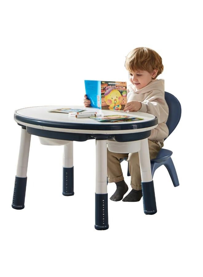 Ching-Ching Ching Ching - Building Block Game Multifunctional Table And Chair Set Fu-30B-White And Blue Color-5.8Kg (Table + Chair) - Image 3