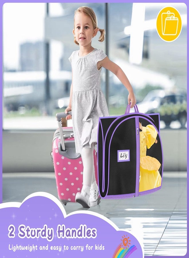 ميسلو حقائب ملابس رقص من ميسلو للراقصين، مزودة بأربعة جيوب، حقائب ملابس لأزياء الرقص، حقيبة ملابس للزي الرسمي للتشجيع مقاس 40 بوصة، حقيبة ملابس معلقة للأطفال، مناسبة للحفلات والمسابقات والسفر والتخزين، عبوة من 3 قطع. - Image 5