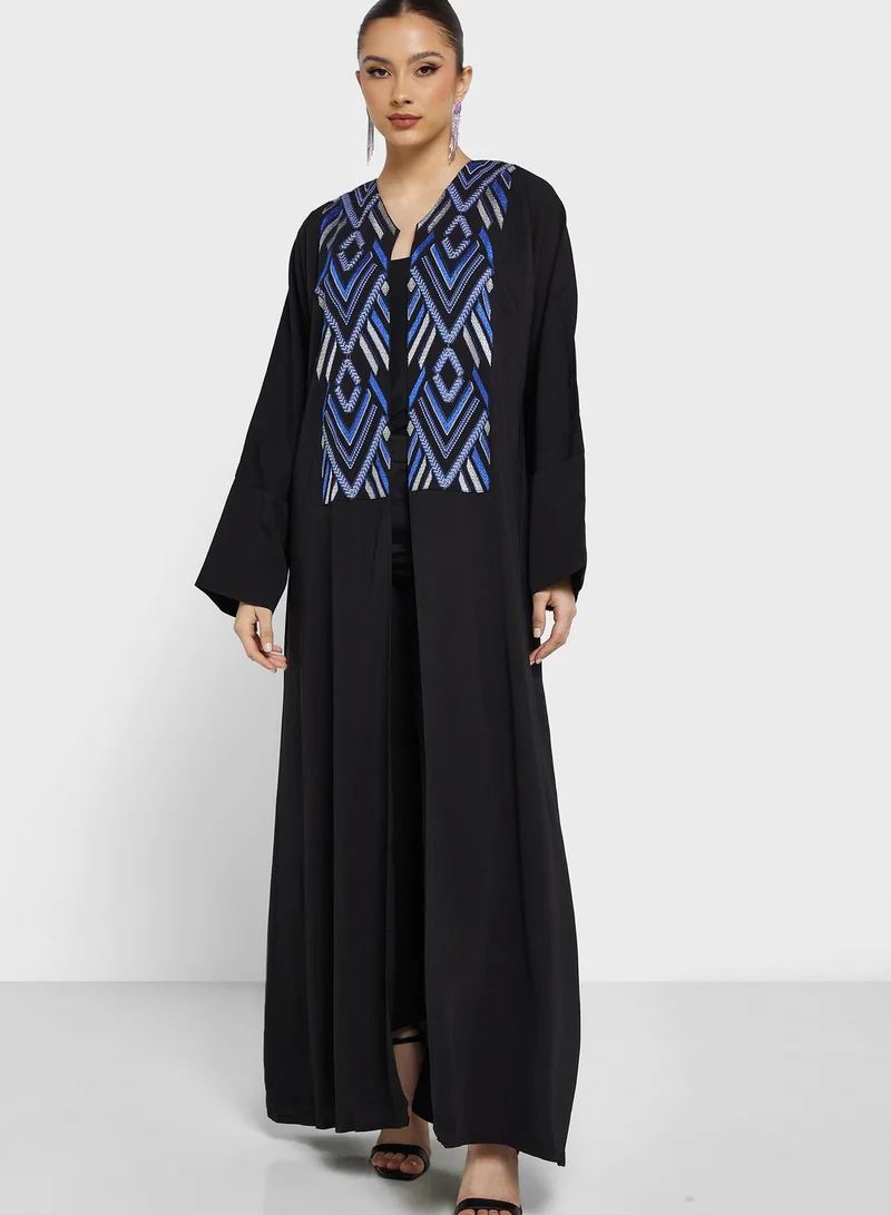 hayas closet Embroidered Abaya