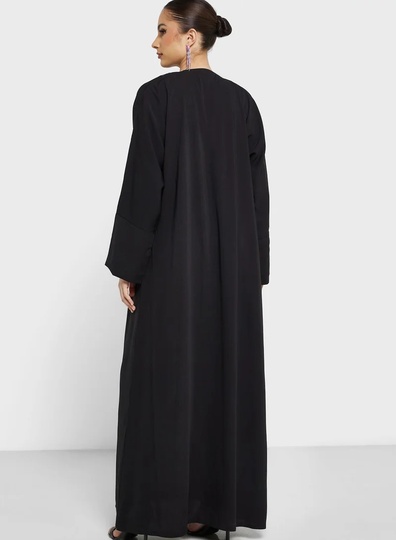 hayas closet Embroidered Abaya