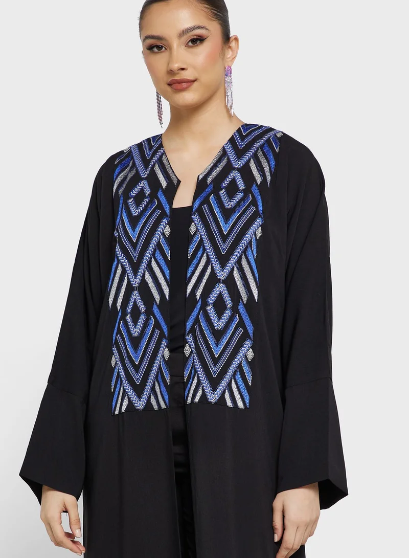 hayas closet Embroidered Abaya