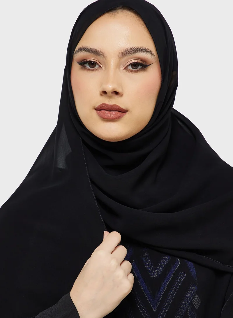 hayas closet Embroidered Abaya