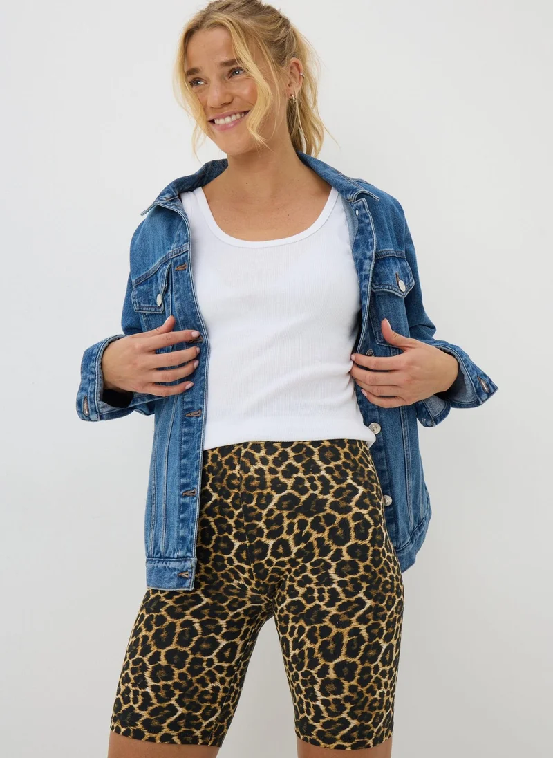 Matalan Brown Animal Cycling Shorts