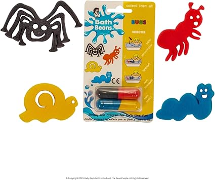 The Bean People The Bean People Surprise Bath Bomb for Ages 3 and Up Bath Toy with Sponge Bath Toys Inside Adorable Water Toys Animals Stocking Filler Ideal Toys for 3 Year Old Boys and Girls Bugs  - Image 3