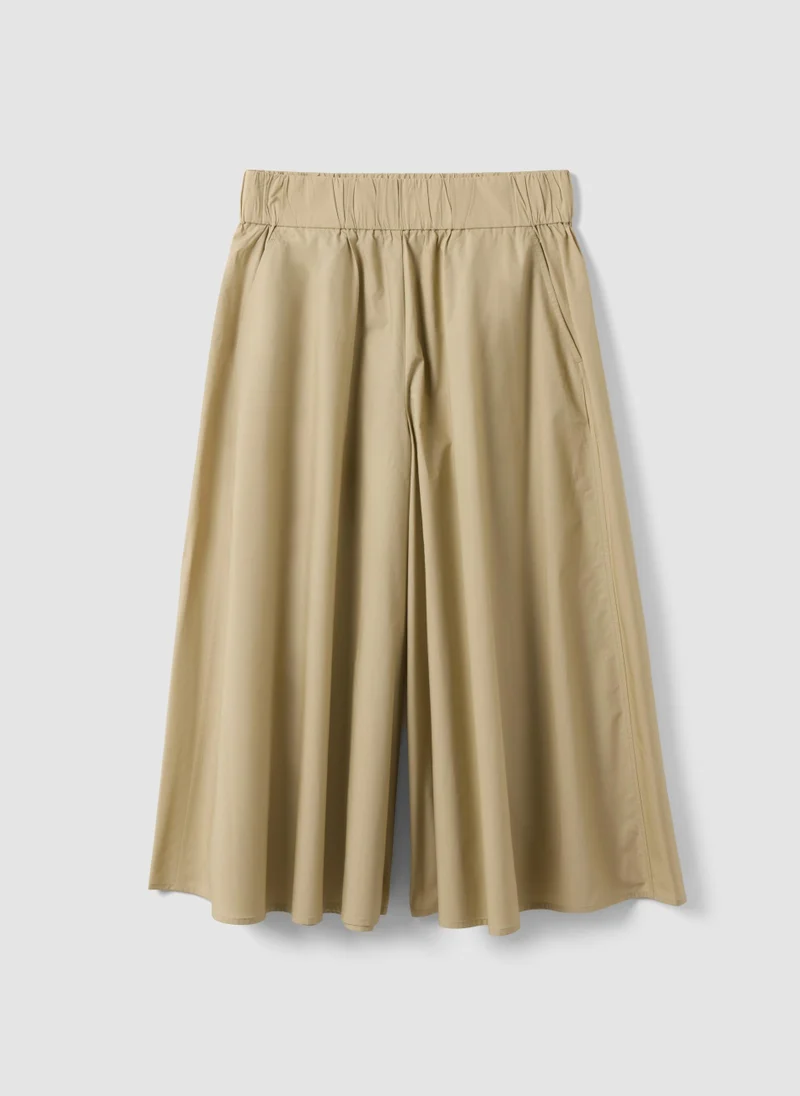 او في اس OVS Beige Long Skirt In Pure Cotton