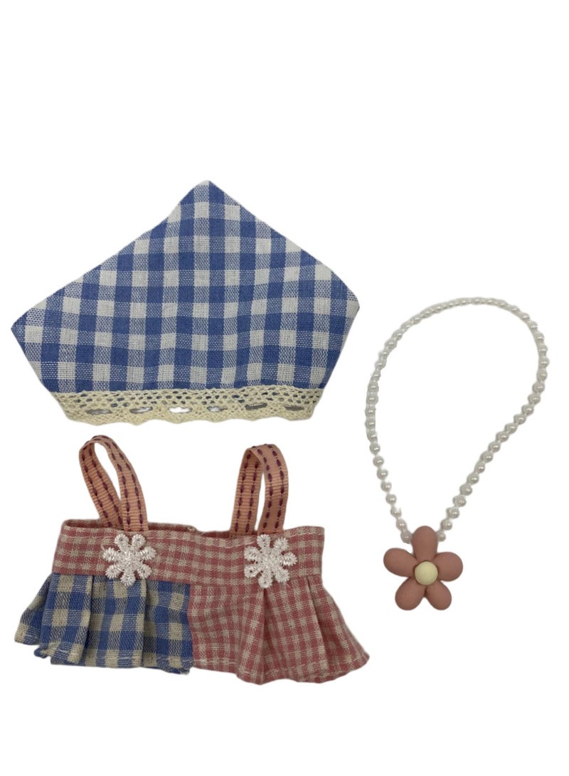 Clothes for Labubu and all the 17cm doll, Toys Accessories Set(No doll), Including Clothes, Hats and necklace, Doll Accessories for 17cm size - Image 2