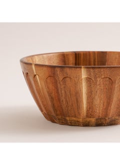 ALBERTO Alberto Acacia wood dark brown salad bowl 24*10 cm  - Image 3