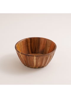 ALBERTO Alberto Acacia wood dark brown salad bowl 24*10 cm  - Image 1