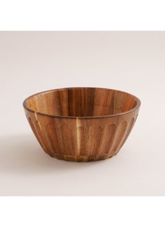 ALBERTO Alberto Acacia wood dark brown salad bowl 24*10 cm  - Image 2