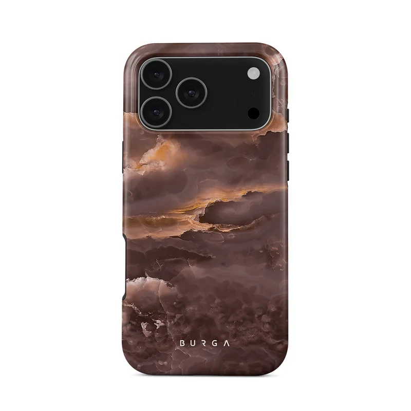 بورجا جراب Firewood Premium لهاتف iPhone 17 Pro Max متوافق مع هيكل صلب مزدوج الطبقات هجين + حماية من السيليكون - غطاء محمول مقاوم للخدش والصدمات