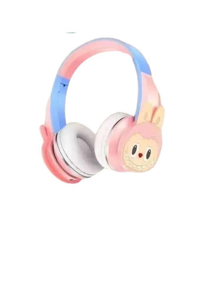 LABUBU Wireless Bluetooth Headphones for Kids Foldable Noise Reduction Headphones for Children; Suitable for Children's Stereo Headphones, Mobile Phones, Tablets  - Image 1