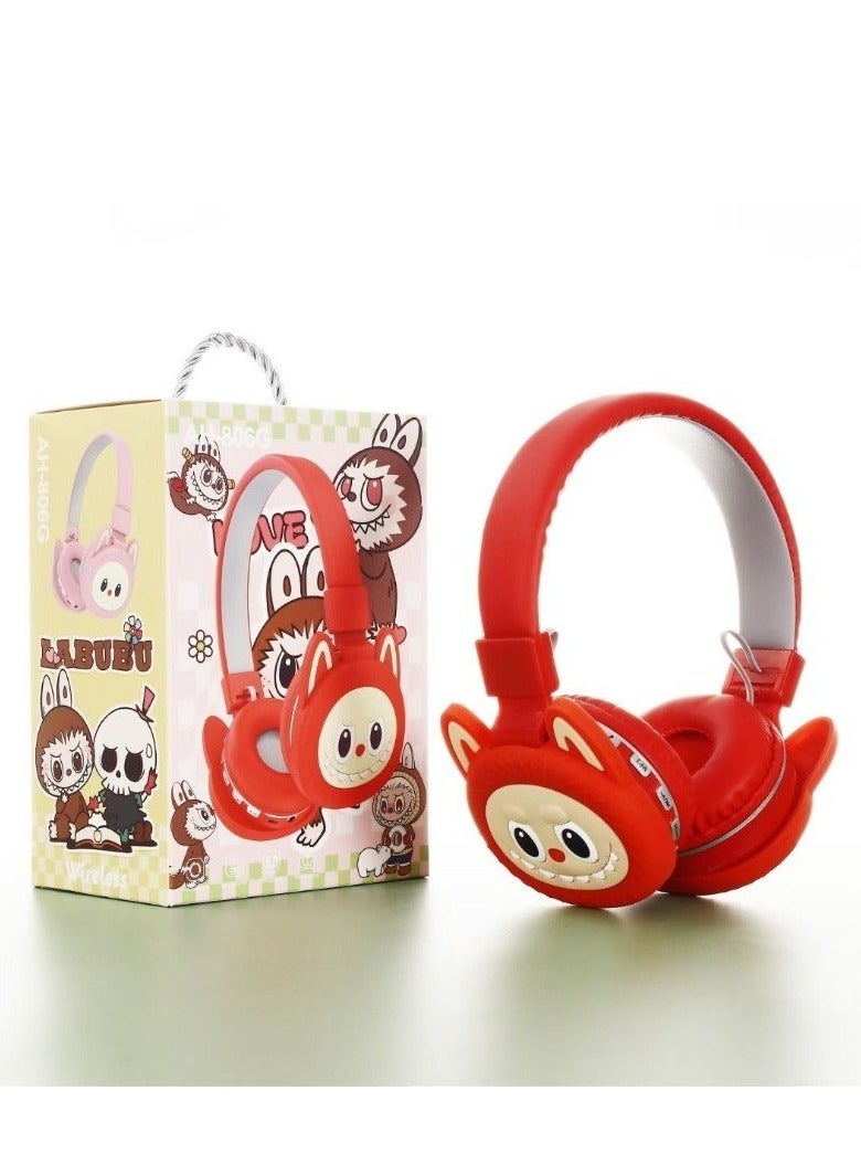 لابوبو سماعات راس لابوبو لاسلكية بلوتوث للأطفال  سماعات قابلة للطي للأطفال تقليل الضوضاء ؛ مناسبة لسماعات ستيريو للأطفال والهواتف المحمولة والأجهزة اللوحية - Image 2