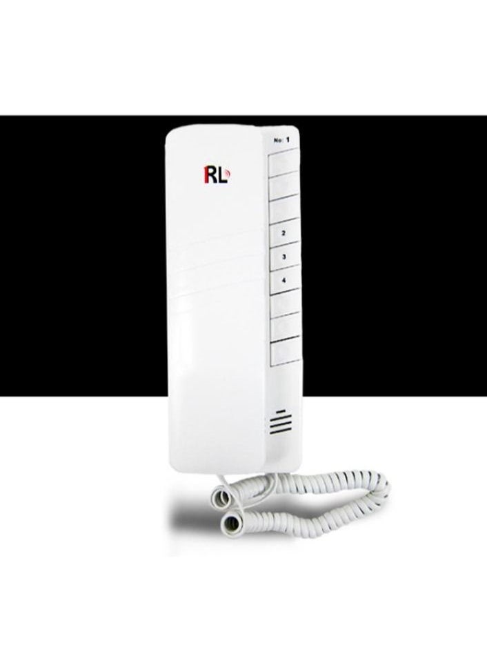 4-Way Intercom Audio Doorphone Loudly Clear Voice Doorbell Kit Easy to Install -RL-0004