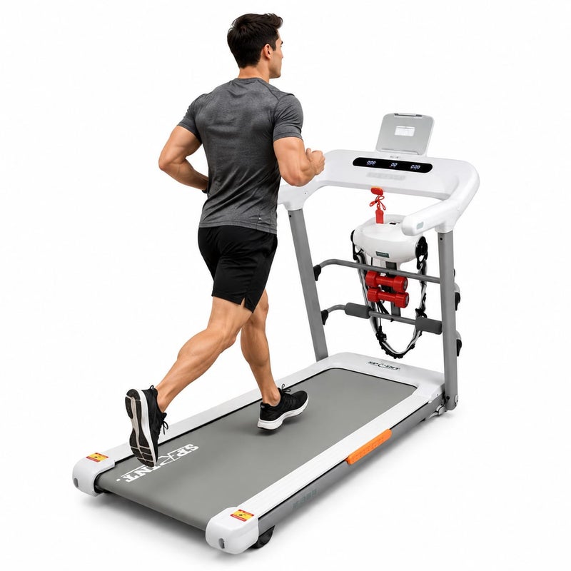 City Star Treadmill -6010/C-SP This powerful home device features a strong DC motor and supports up to 130 kg, Five years Warranty without breakdowns.-INCLINE