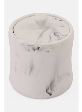AMG Ceramic Cotton Storage Holder, White  - Image 2