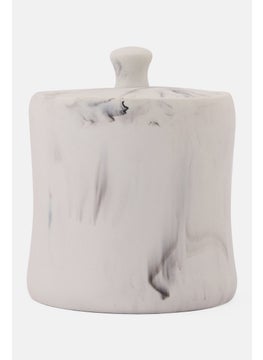 AMG Ceramic Cotton Storage Holder, White  - Image 1